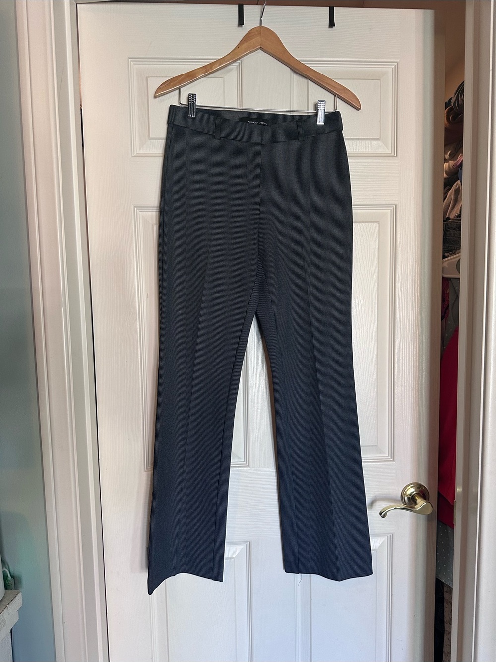 Charcoal pin stripe Dress Office Pants